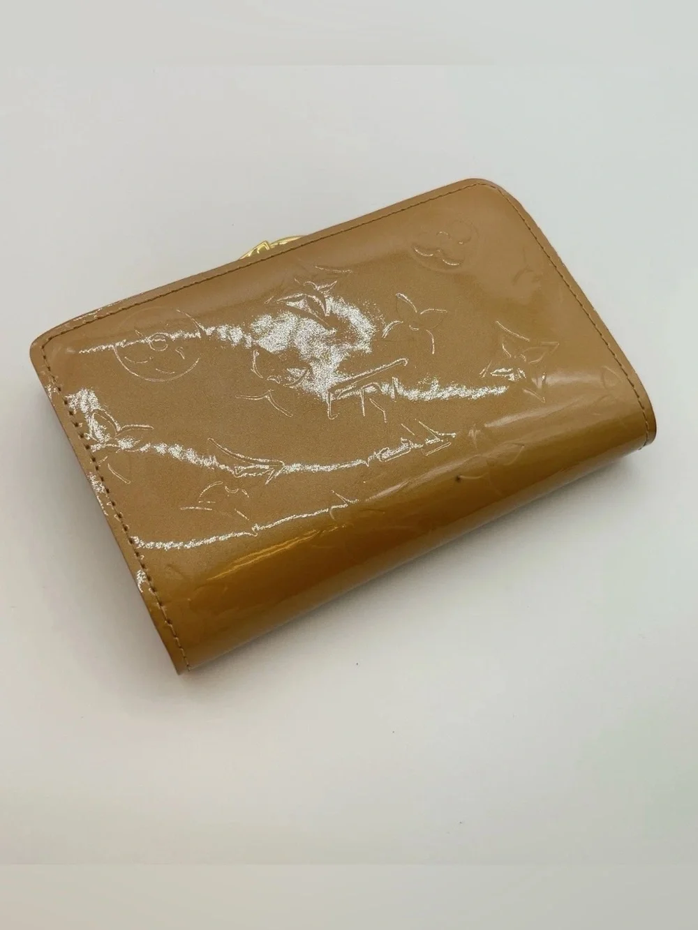 Louis Vuitton Vernis Portefeuille Viennois Beige